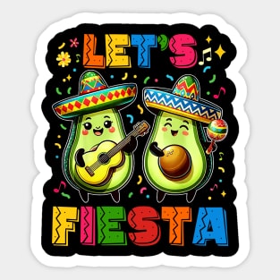 Lets Fiesta 5 Cinco De Mayo For Women Men Boys Girls Mexican Sticker